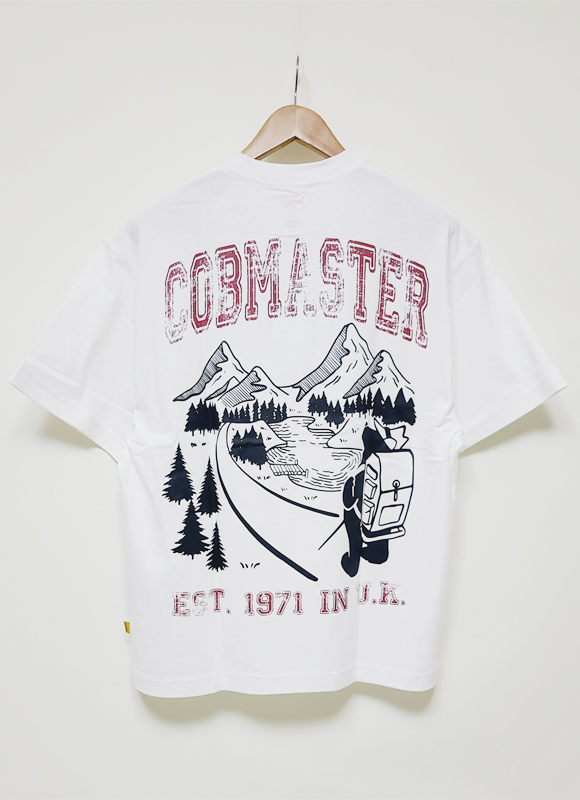 Cobmaster コブマスター Tシャツ 半袖 アウトドア キャンプ メンズ ビッグシルエット 吸汗 速乾 抗菌 防臭 綿100% コットン100% イギリス(copy)